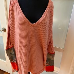 We the Free Oversized Thermal Shirt